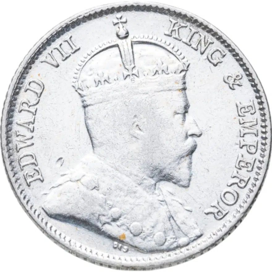 Стрейтс Сетлментс 10 центов (cents) 1910, реверс