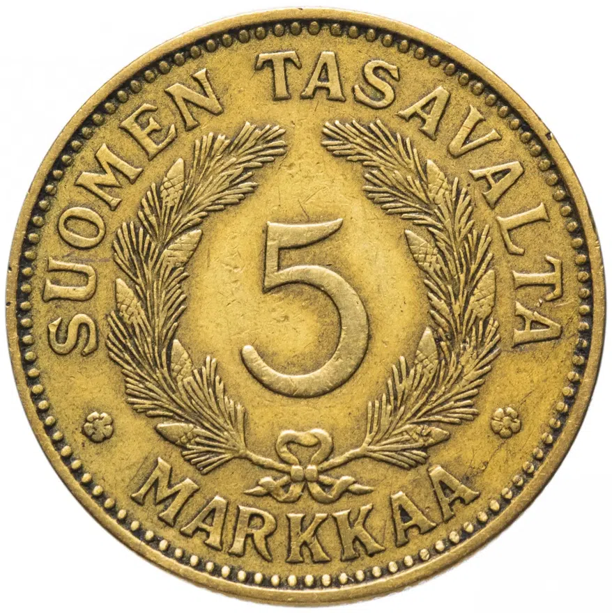 Финляндия 5 марок (markkaa) 1931