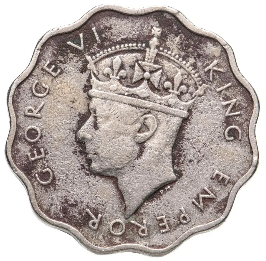 Маврикий 10 центов (cents) 1947, реверс