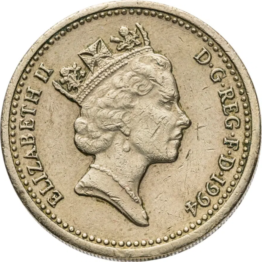 Великобритания 1 фунт (pound) 1994
