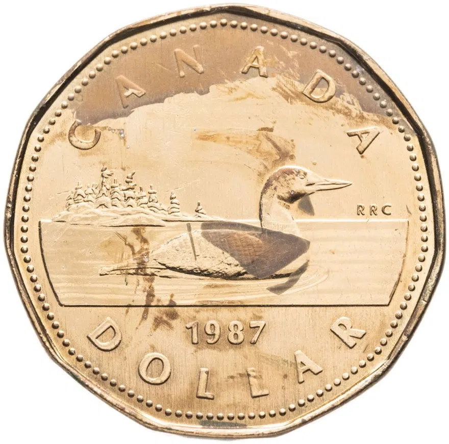Канада 1 доллар (dollar) 1987