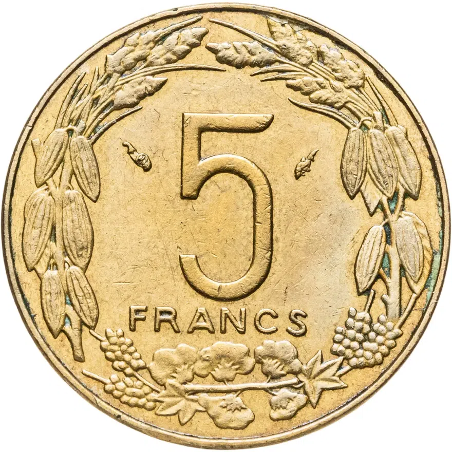 Центральная Африка (BEAC) 5 франков (francs) 1981
