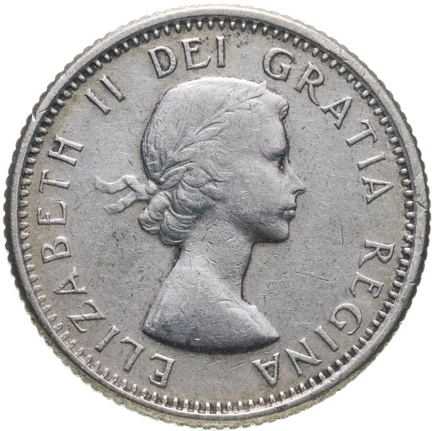 Канада 10 центов (cents) 1963, реверс
