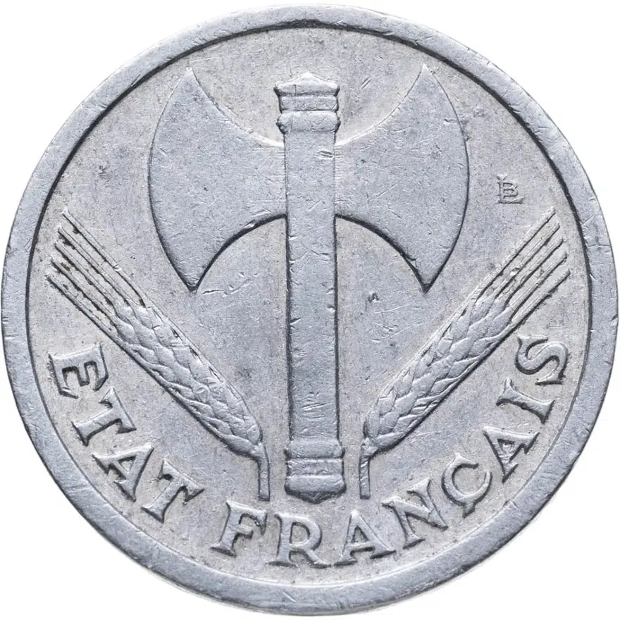 Франция 1 франк (franc) 1942, реверс