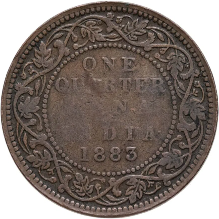 Индия (Британская) 1/4 анны (anna) 1883