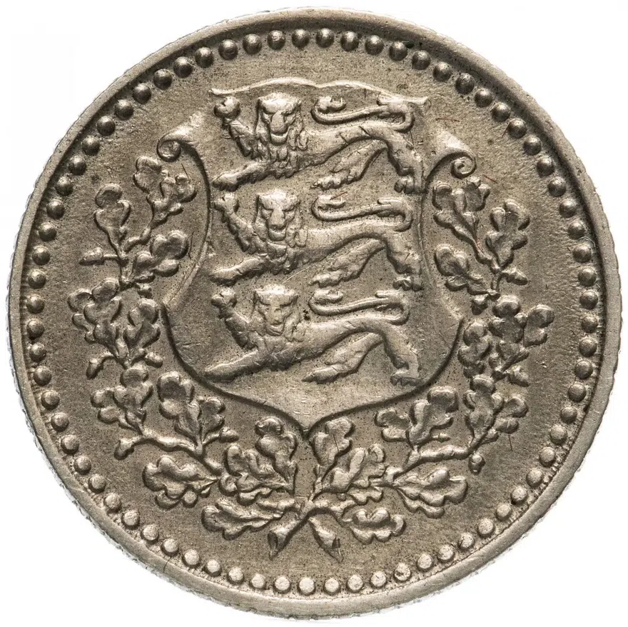 Эстония 1 марка (mark) 1926, реверс