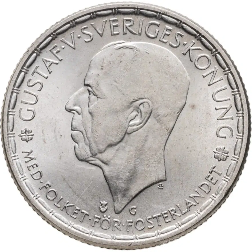 Швеция 2 кроны (kronor) 1943, реверс