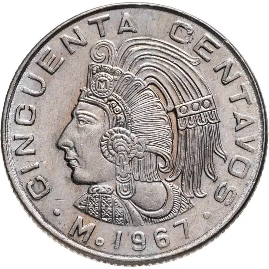 Мексика 50 сентаво (centavos) 1967