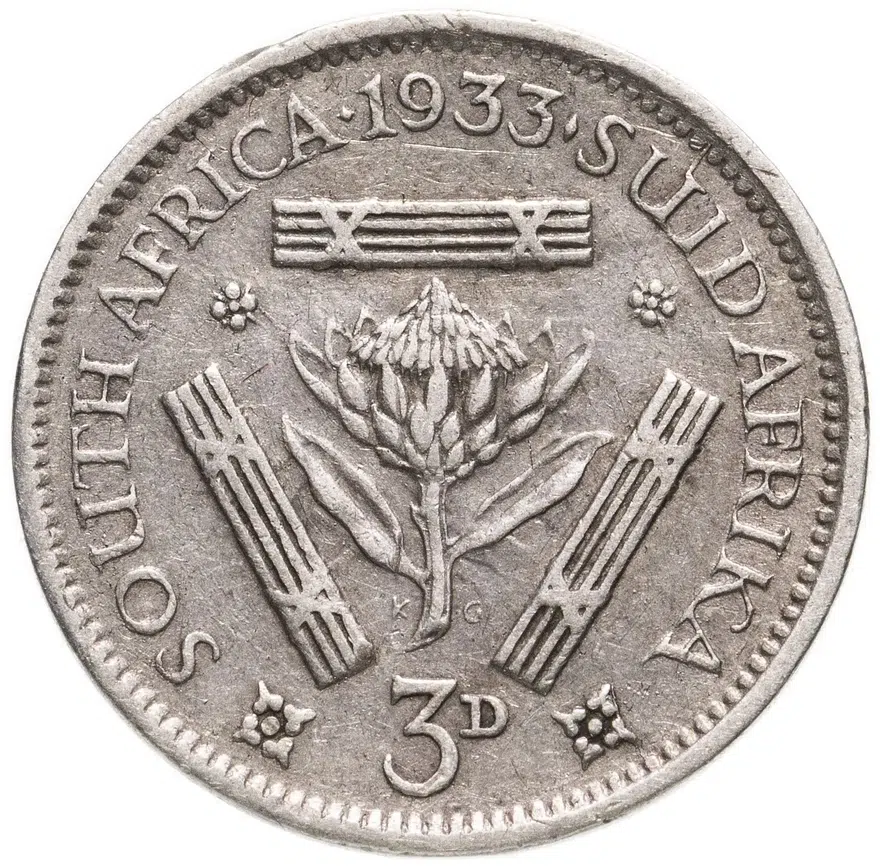 ЮАР 3 пенса (pence) 1933
