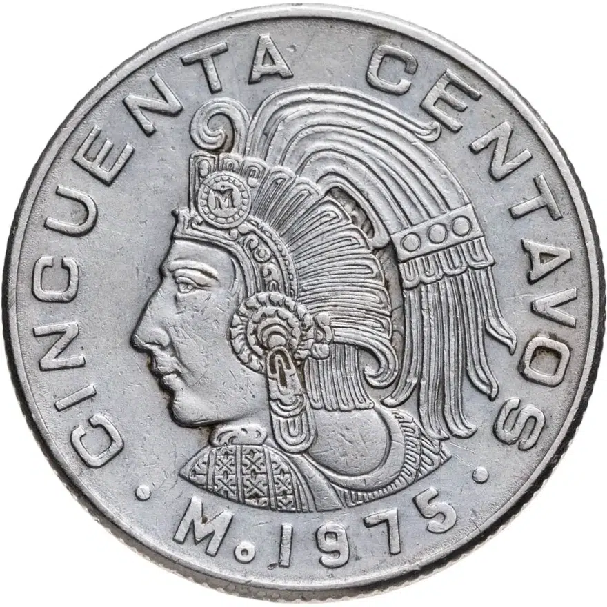 Мексика 50 сентаво (centavos) 1975
