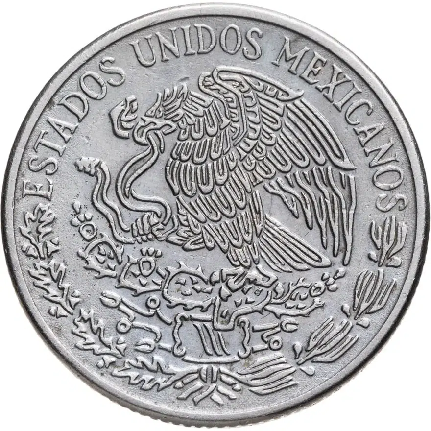 Мексика 50 сентаво (centavos) 1975, реверс
