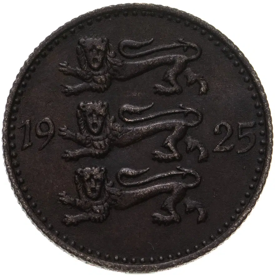 Эстония 3 марки (marka) 1925, реверс