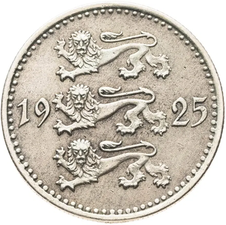 Эстония 10 марок (marka) 1925, реверс