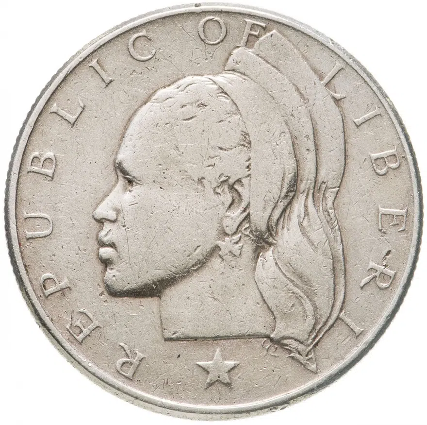 Либерия 50 центов (cents) 1960, аверс