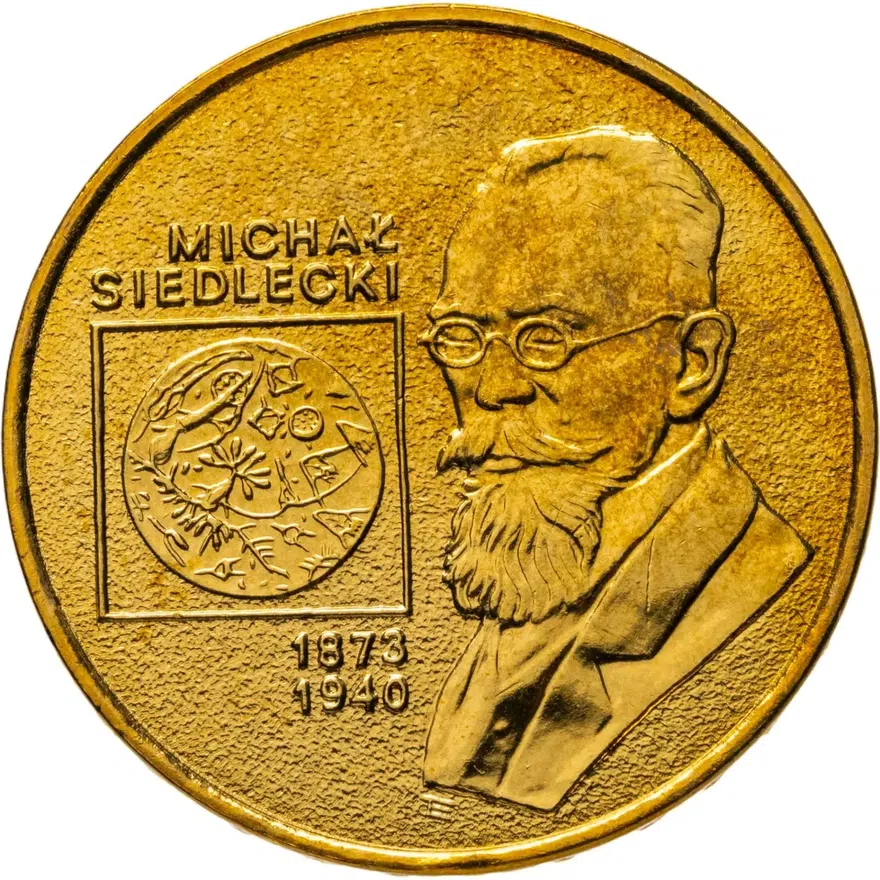 Польша 2 злотых (zlote) 2001  Польские путешественники - Михал Седлецкий (1873-1940), аверс