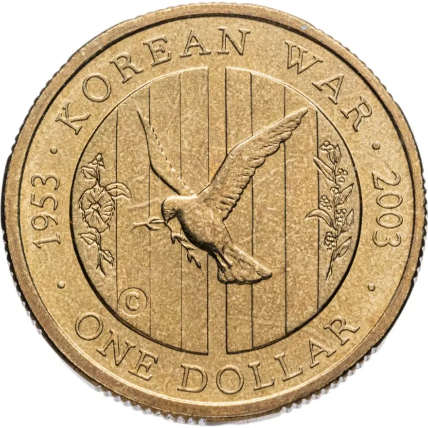 Австралия 1 доллар (dollar) 2003 "50 лет окончания Корейской войны"