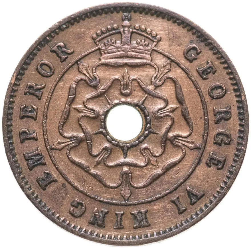 Южная Родезия 1/2 пенни (penny) 1944, реверс