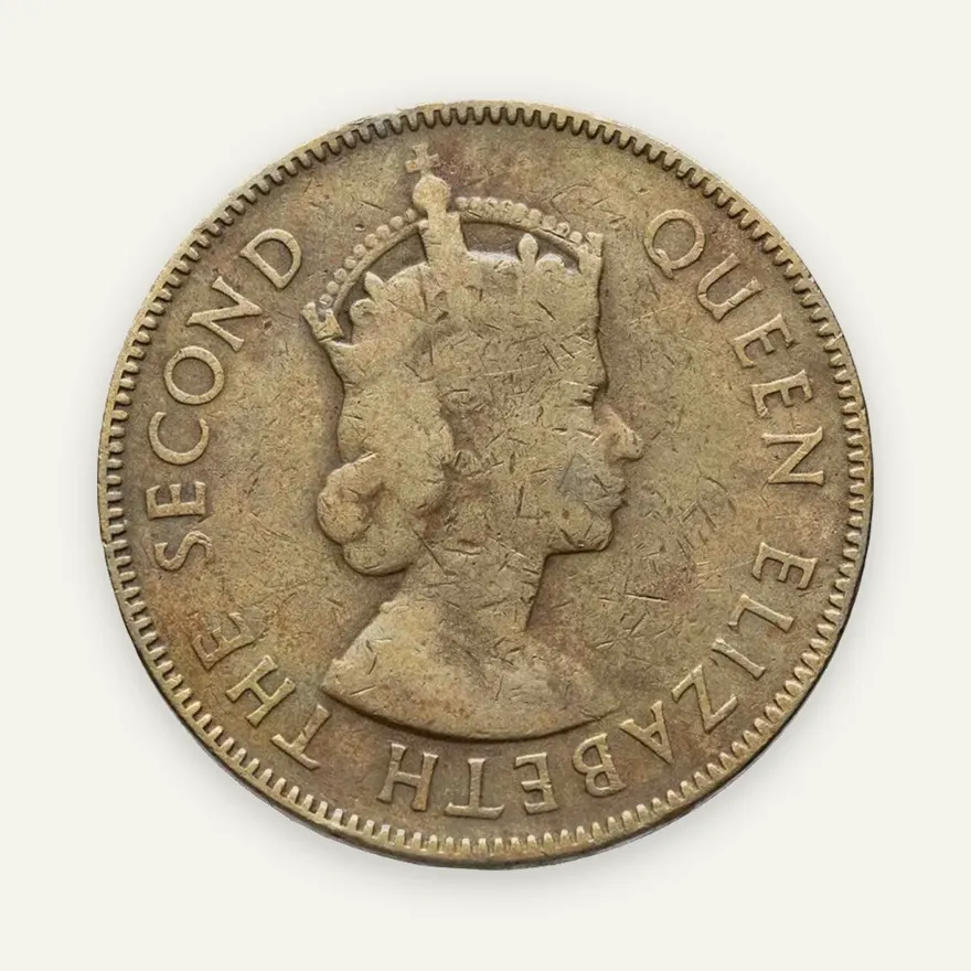 Ямайка 1 пенни (penny) 1953, реверс