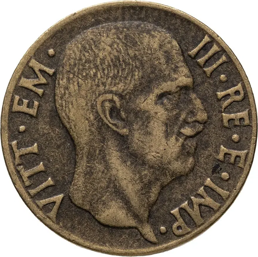 Италия 5 чентезимо (centesimi) 1941, аверс