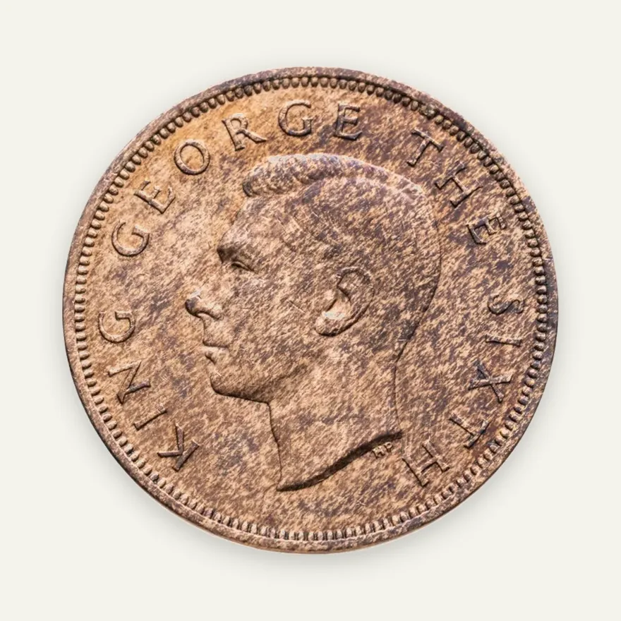 Новая Зеландия 1 пенни (penny) 1950, реверс