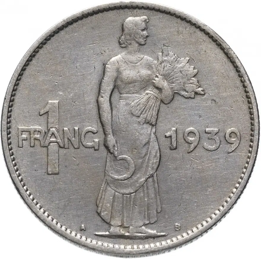 Люксембург 1 франк (franc) 1939