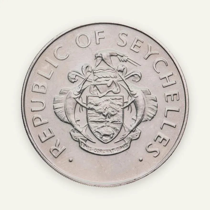 Сейшелы 5 рупий (rupees) 1995  50 лет ООН, реверс