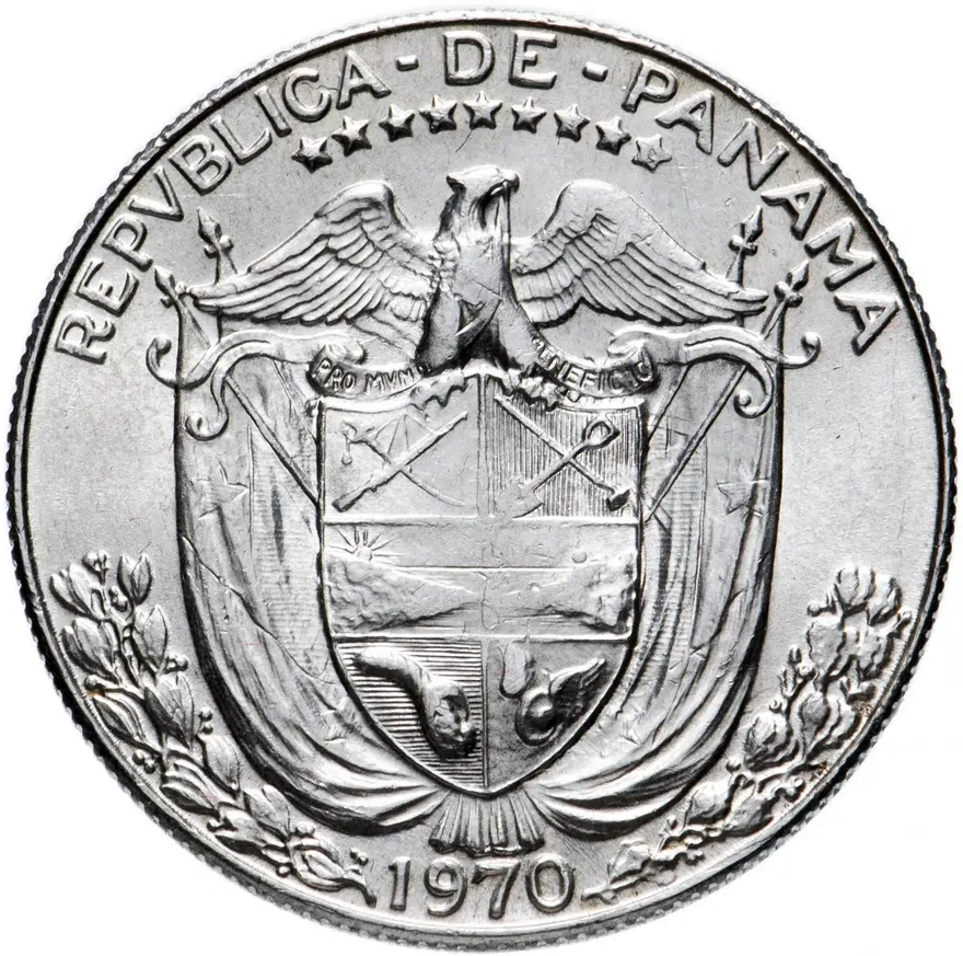 Панама 1/2 бальбоа (balboa) 1970, реверс
