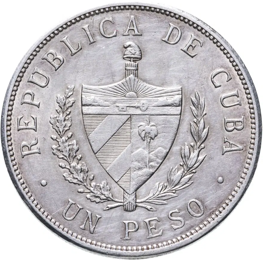 Куба 1 песо (peso) 1933, реверс