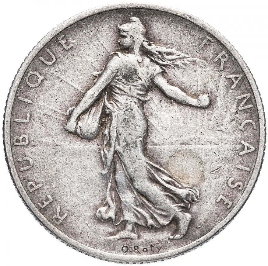 Франция 2 франка (francs) 1910
