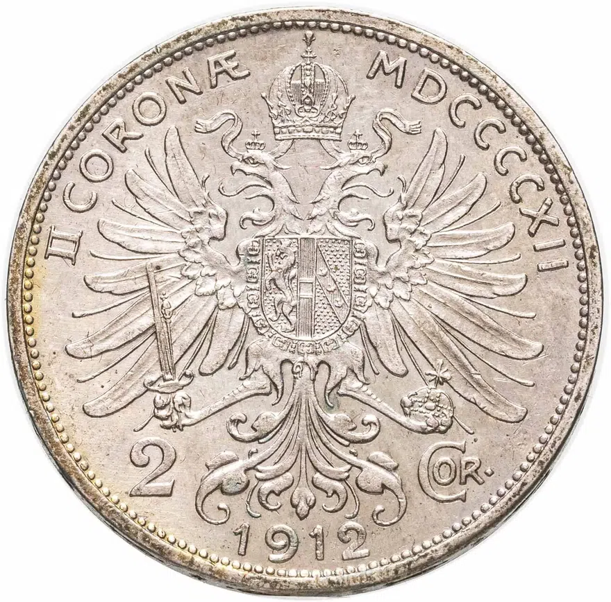 Австрия 2 кроны (corona) 1912, аверс