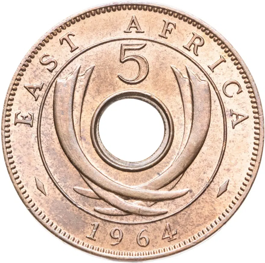 Британская Восточная Африка 5 центов (cents) 1964