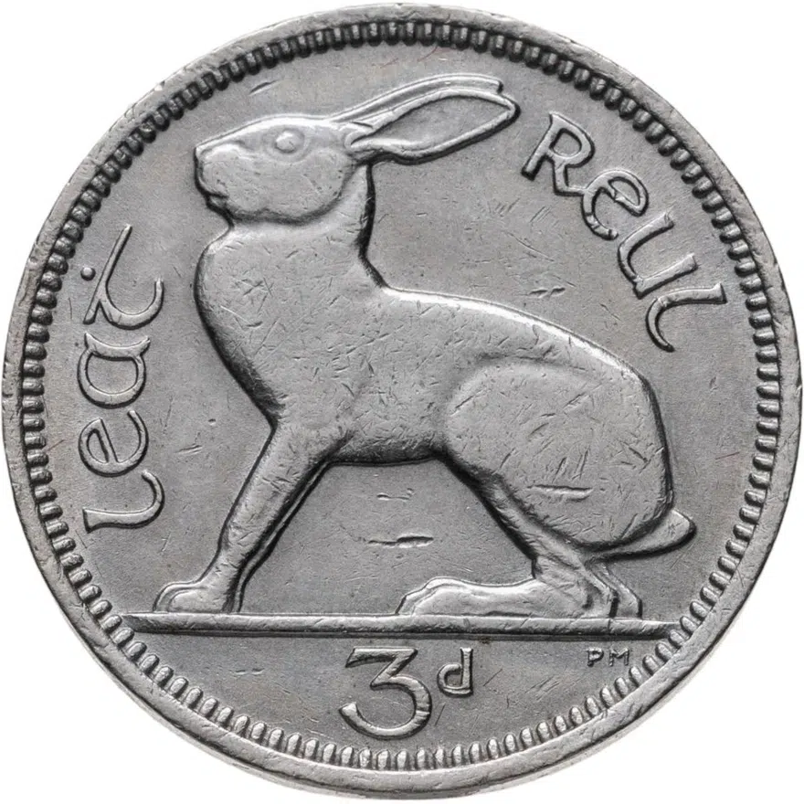 Ирландия 3 пенса (pence) 1965