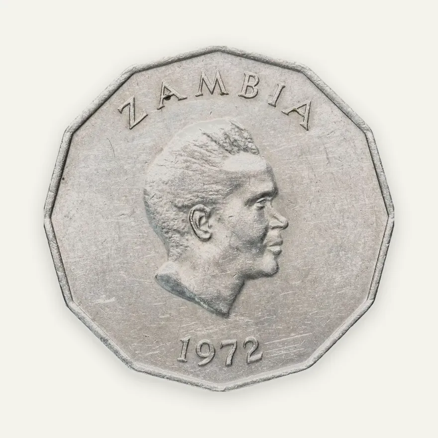 Замбия 50 нгве (ngwee) 1972, реверс