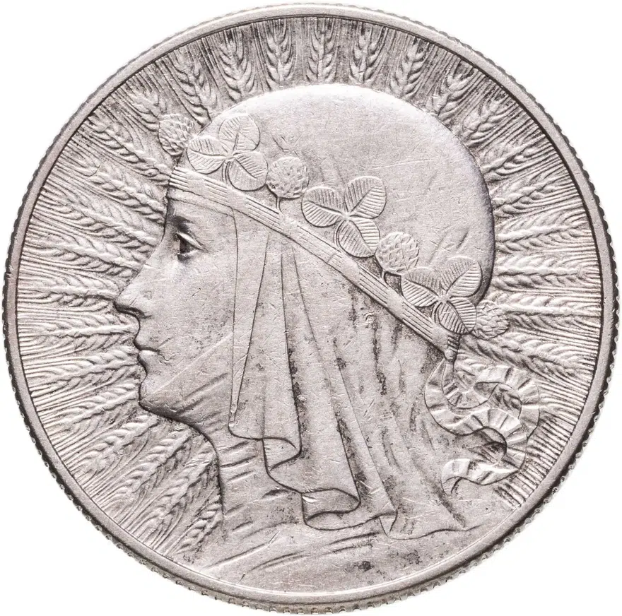 Польша 5 злотых (zlotych) 1932  Королева Ядвига без обозначения монетного двора
