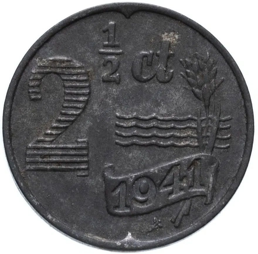 Нидерланды 2 1/2 цента (cent) 1941