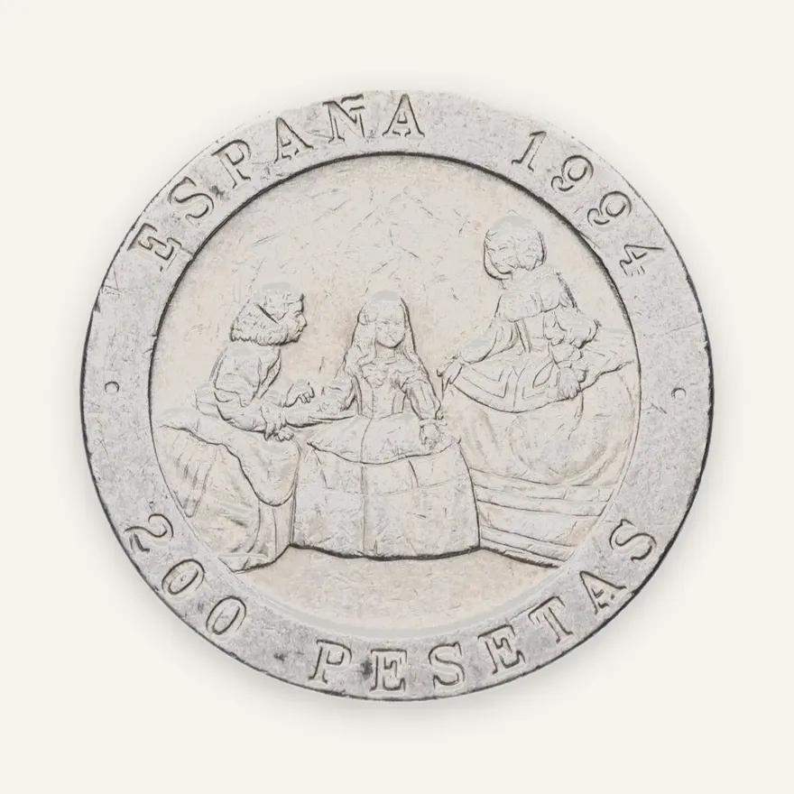 Испания 200 песет (pesetas) 1994 "Мастера испанской живописи - Веласкес и Гойя", реверс