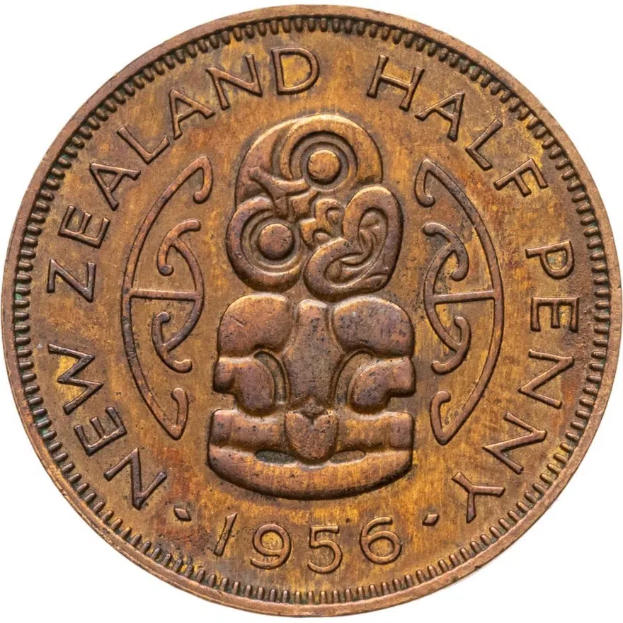 Новая Зеландия 1/2 пенни (penny) 1956