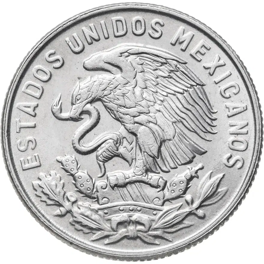 Мексика 50 сентаво (centavos) 1969, реверс