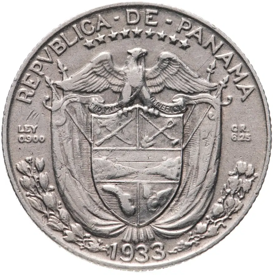 Панама 1/4 бальбоа (balboa) 1933, реверс