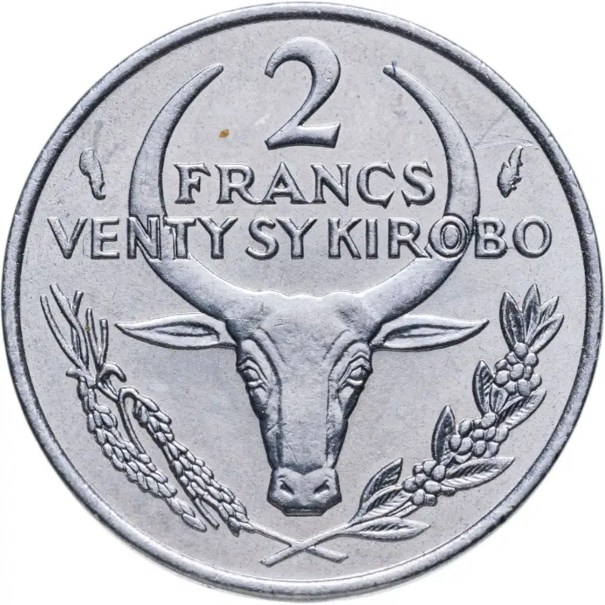 Мадагаскар 2 франка (francs) 1976