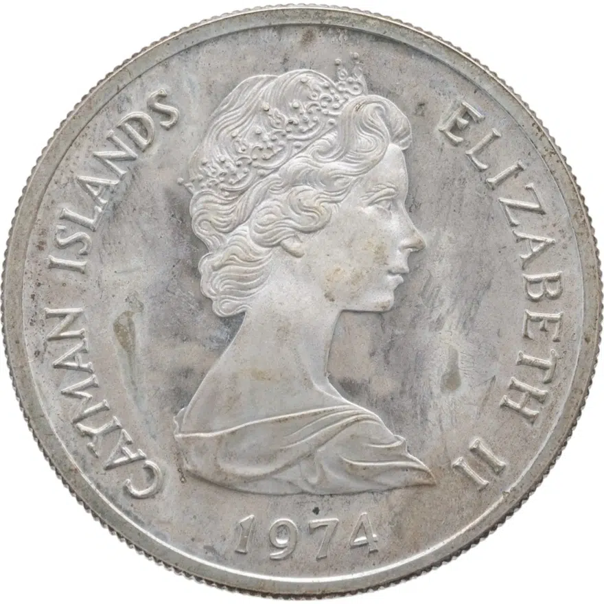 Каймановы острова 1 доллар (dollar) 1974