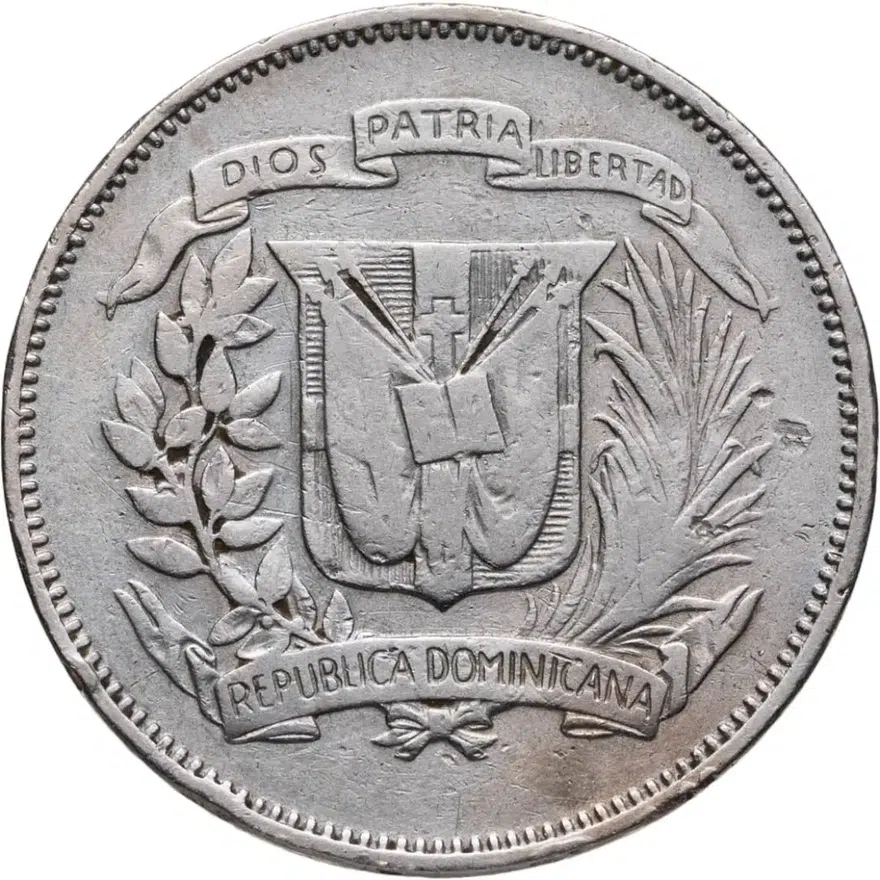 Доминикана 25 сентаво (centavos) 1972
