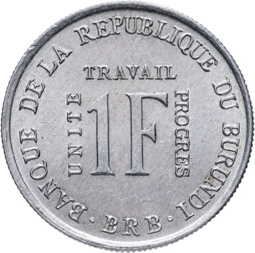 Бурунди 1 франк (franc) 1970, реверс