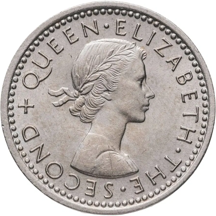 Новая Зеландия 3 пенса (pence) 1961, реверс