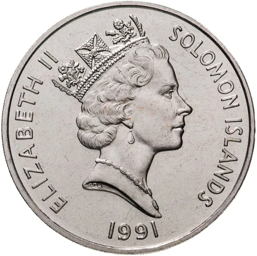 Соломоновы Острова 1 доллар (dollar) 1991  50 лет Нападению на Перл-Харбор, реверс