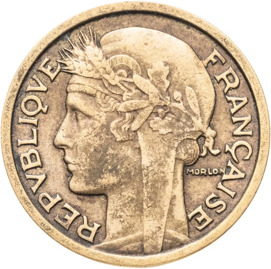 Франция 1 франк (franc) 1933, реверс
