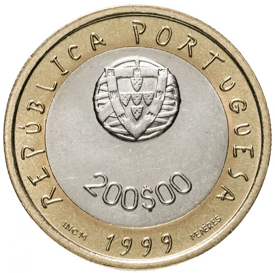 Португалия 200 эскудо (escudos) 1999  ЮНИСЕФ, реверс