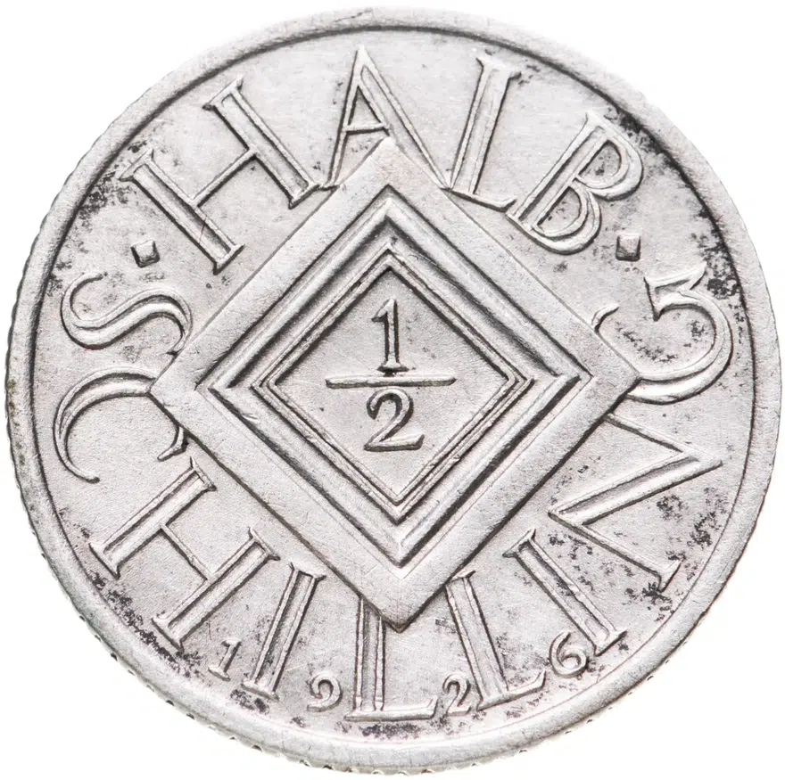 Австрия 1/2 шиллинга (schilling) 1926, реверс
