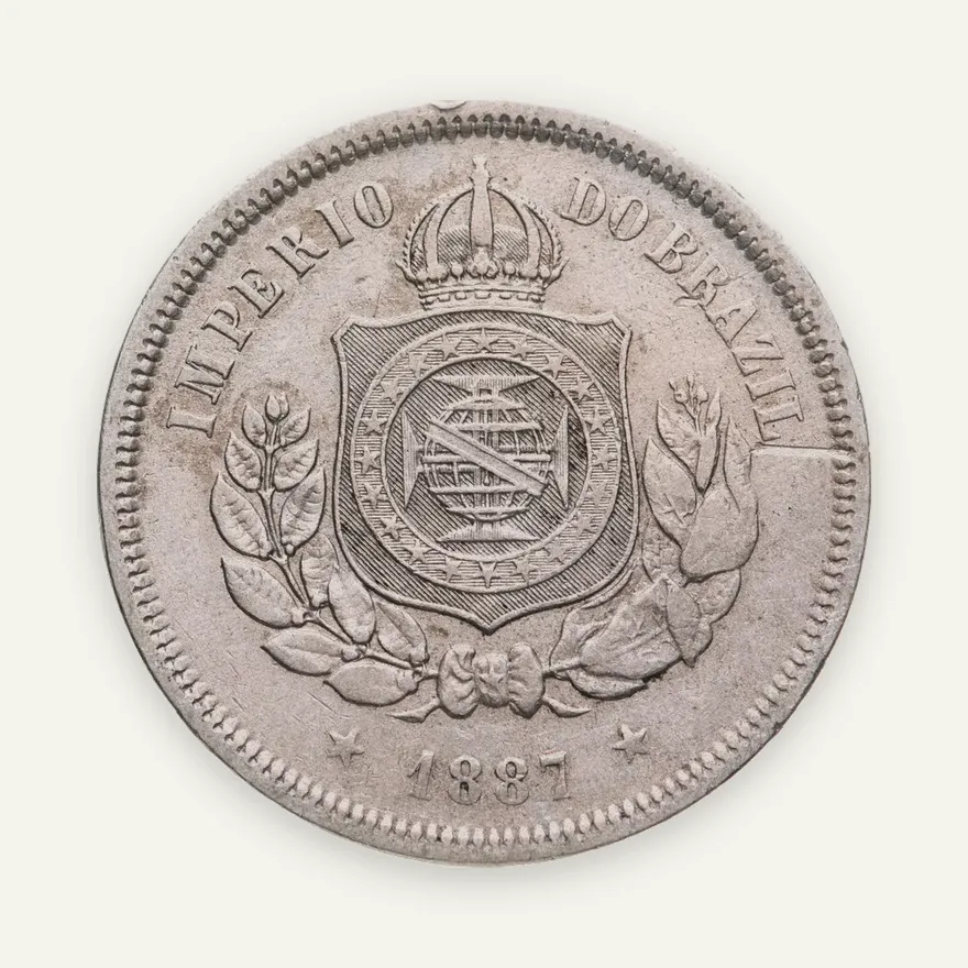 Бразилия 100 реалов (reis) 1887, реверс
