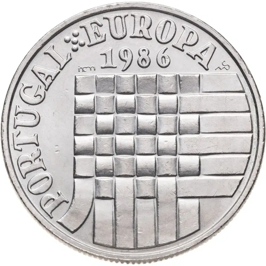 Португалия 25 эскудо (escudos) 1986  Вступление в зону свободной торговли Европы